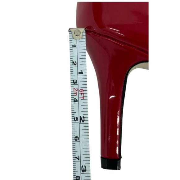 PIERRE DUMAS / Bloom-1 / Red / Patent /  Leather/  Pointed-Toe / Heel Elegant - Picture 6 of 8